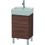 Duravit Waschtischunterbau L-CUBE 593x434x341mm Ans links nussbaum dunkel