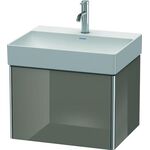 Duravit Waschtischunterbau XSQUARE 397x584x460mm flannel grey hochglanz