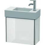 Duravit Waschtischunterbau XSQUARE 397x484x240mm Türansch li weiß hochglanz