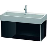 Duravit Waschtischunterbau XSQUARE 397x984x460mm schwarz hochglanz