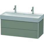 Duravit Waschtischunterbau XSQUARE 397x984x460mm steingrau seidenmatt