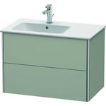 Duravit Waschtischunterbau XSQUARE 560x810x478mm Be links taupe seidenmatt