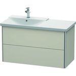 Duravit Waschtischunterbau XSQUARE Becken links 565x1010x473mm taupe matt