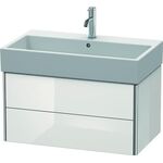 Duravit Waschtischunterbau XSQUARE 397x784x460mm weiß hochglanz