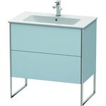 Duravit Waschtischunterbau XSQUARE 832x810x478mm lichtblau seidenmatt