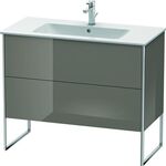 Duravit Waschtischunterbau XSQUARE 832x1010x478mm flannel grey hochglanz