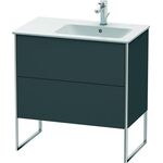 Duravit Waschtischunterbau XSQUARE 832x810x478mm Becken rechts graphit matt