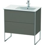Duravit Waschtischunterbau XSQUARE 832x810x478mm Be re fla grey seidenmatt