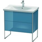 Duravit Waschtischunterbau XSQUARE 805x810x473mm stone blue hochglanz