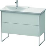 Duravit Waschtischunterbau XSQUARE Be links 805x1010x473mm weiß seidenmatt