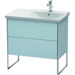 Duravit Waschtischunterbau XSQUARE Be re 805x810x473mm lichtblau seidenmatt