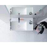 Duravit Waschtisch DURASQUARE o ÜL m HLB Be li 800x470mm 1 HL weiß WG