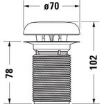 Duravit Geruchverschluss mit Key-Ring