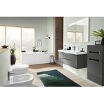 V&B Seitenschrank SUBWAY 2.0 354x857x370mm Abdpl we Glossy Grey