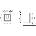 Laufen Waschtischunterbau KARTELL 600x440x450mm, 2 Schubladen weiß matt