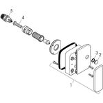 Abstellventil AXOR ONE DN 15, Unterputz chrom