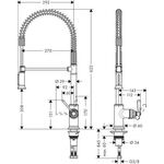 Einhebel-Spültischmischer Semi-Pro AXOR DN 15 chrom