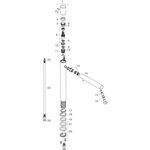 Einhebel-Waschtischmischer AXOR UNO 260 Zerogriff brushed nickel