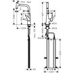 HG Einhebel-Spültischmischer 300 TALIS S DN 15, mit sBox, Ausziehauslauf chrom