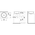 Laufen Waschtisch-Schale LAUFEN PRO B 420x420mm m ÜL ohne Hahnloch weiß LCC