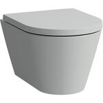 Laufen Wand-WC COMPACT KARTELL spülrandlos, Tiefspüler grau