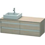 Duravit Waschtischunterbau KETHO 550x1400x496mm Becken links pine silver