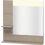 Duravit Spiegel VERO 142x800x800mm, Beleuchtung pine silver