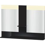 Duravit Spiegel VERO 142x1100x800mm Be schwarz hochglanz