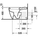 Duravit Stand-WC-Kombi ME by Starck tief, 370x650mm weiß WG