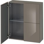 Duravit Halbhochschrank L-CUBE 700x243x800mm flannel grey hochglanz