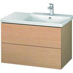 Duravit Waschtischunterbau L-CUBE 820x481x555mm eiche gebürstet