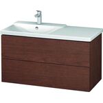 Duravit Waschtischunterbau L-CUBE 1020x481x555mm amerikanisch nussbaum