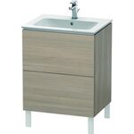 Duravit Waschtischunterbau L-CUBE 620x481x704mm pine silver