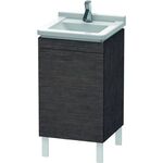 Duravit Waschtischunterbau L-CUBE 447x460x712mm Ans re Ei dunkel gebürstet