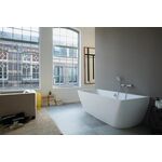 Duravit Badewanne DURASQUARE 180x80 Ecke links 2 Rückenschrägen weiß