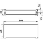 Keuco Handtuchablage PLAN 600mm ES