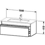 Duravit Waschtischunterbau KETHO 410x1000x475mm basalt matt