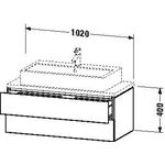 Duravit Konsolenunterschrank L-CUBE 400x1020x477mm taupe