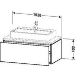 Duravit Konsolenunterschrank L-CUBE 400x1020x547mm schwarz hochglanz