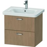 Duravit Waschtischunterbau XBASE 2 Schubk 560x580x448mm europäische eiche