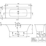 V&B Whirlpoolsystem SUBWAY 3.0 Co E m SilentFlow Tech. Pos 2 we