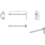 V&B Klappgriff ViCare Design vc 650mm m Easy-Click Aushängemech.