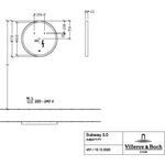 V&B Spiegel SUBWAY 3.0 rund 712x712x45mm White Matt