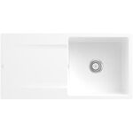 V&B Einbauspüle SILUET 60 FLAT 980x490mm Handbet. stone white