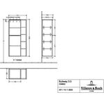 V&B Mittelschrank SUBWAY 3.0 574x1200x362mm 1x of f A li G. Vo b Br w