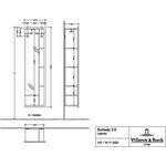 V&B Spiegelregal SUBWAY 3.0 450x1700x300mm Regal re Brilliant White