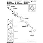 Keuco Absperrventil IXMO UP f 1 Verbr Rosette rund sw ma