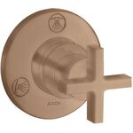 Ab-/Umstellventil AXOR CITTERIO T/Q UP mit Kreuzgriff brushed red gold