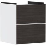 HG Waschtischunterschrank Xevolos E 480x555x475mm Ko mweiß Fr eiche deunkel