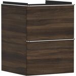 HG Waschtischunterschrank Xelu Q 480x605x475mm NB dunkel Griff chrom
